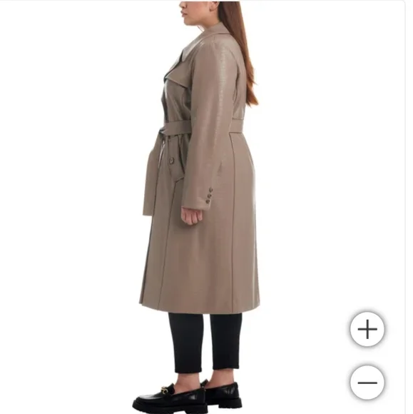 Vince Camuto Ladies' Maxi Faux Leather Jacket nwt - Picture 7 of 7